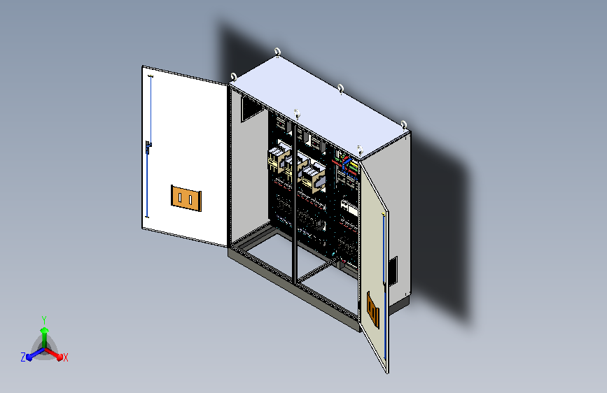 双柜组装交流接触器软启动plc控制柜 56305