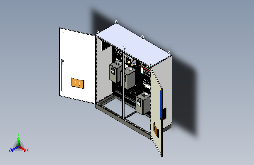 双柜组装软启动630A控制柜