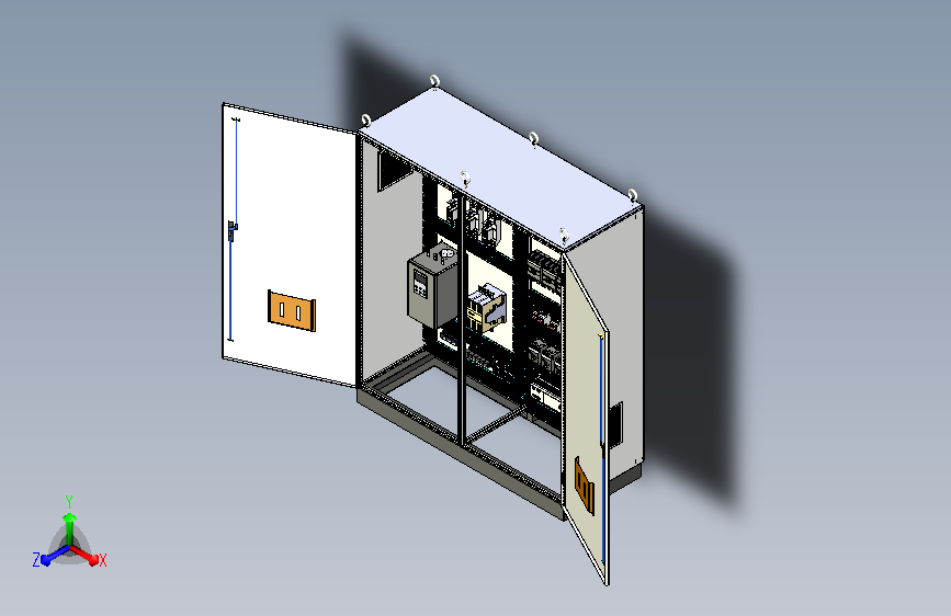 双柜组装软启动旁路+刀开关plc接触器控制柜