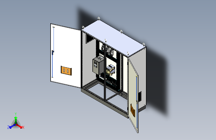 双柜组装软启动旁路+刀开关软启动plc控制柜
