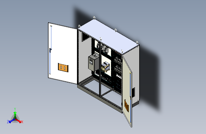双柜组装软启动旁路交流接触器控制柜