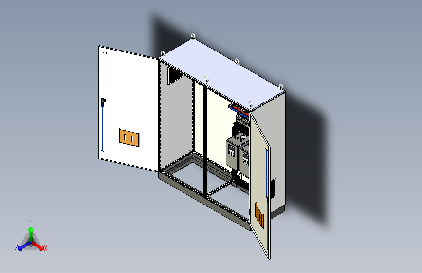 双柜组装双电源、刀开关软启动plc控制柜