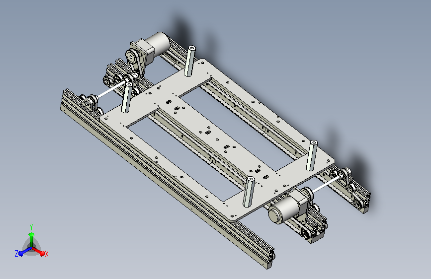 双通道载具流线