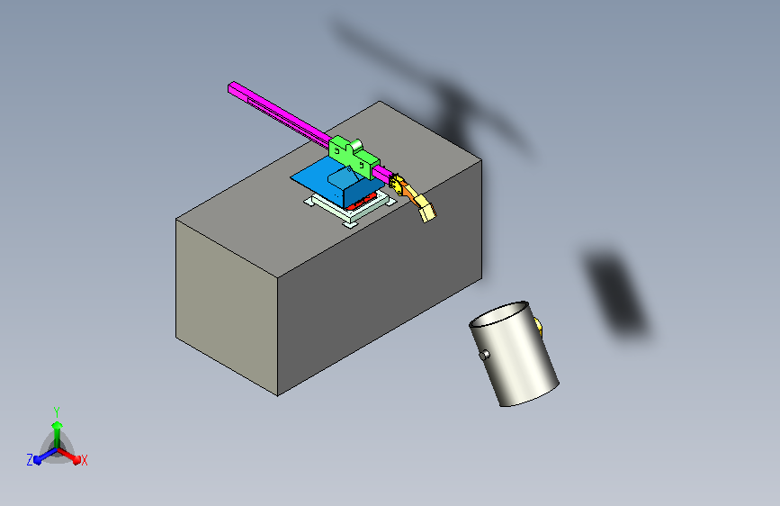 铁水扒渣机演示模型