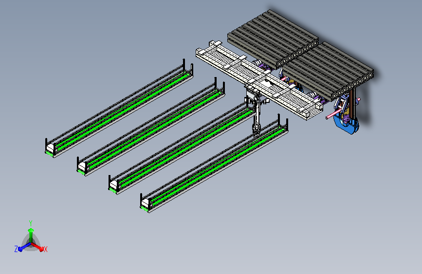 弯管机设备的自动化取料与运输模拟