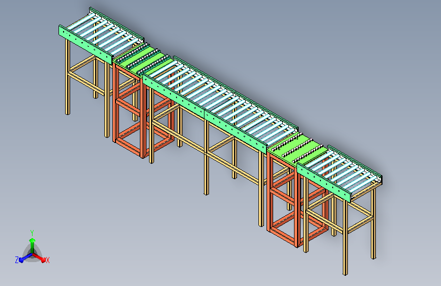 无动力滚筒输送线