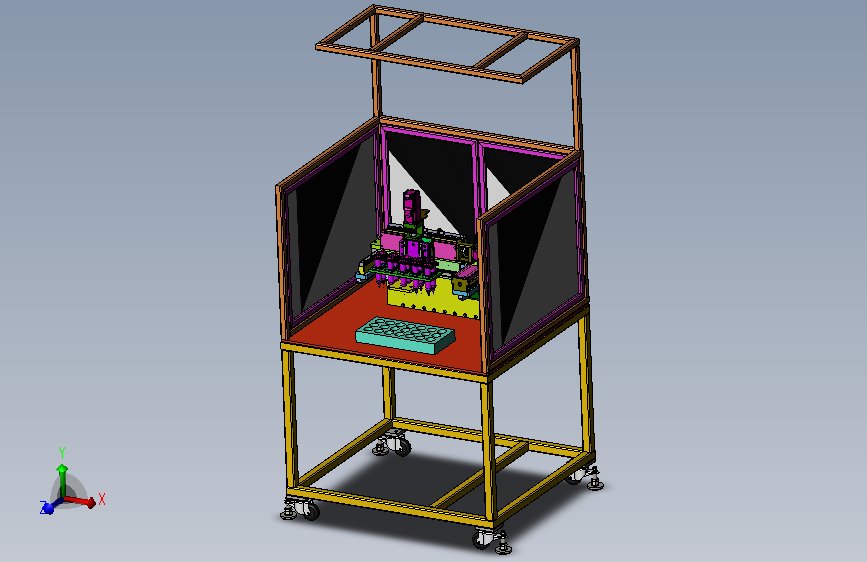 自动点胶工装设计sw18可编辑