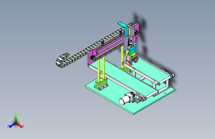 小型输送线与抓取机械配合使用设计