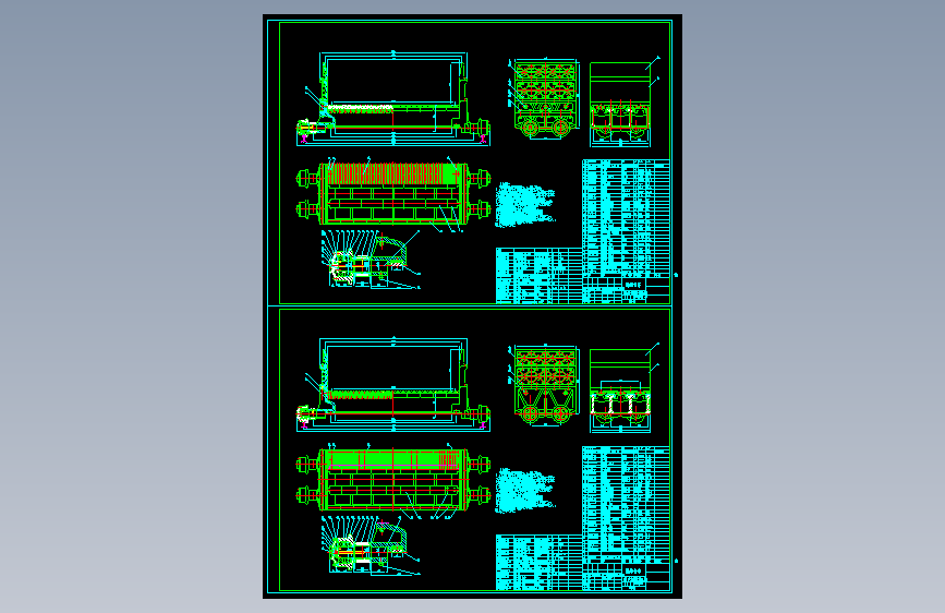 60平米烧结台车总图