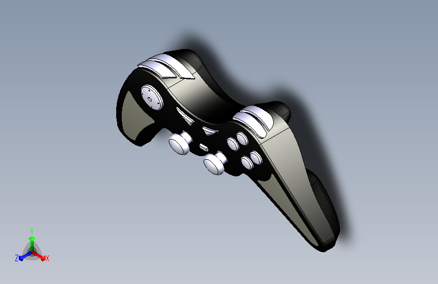 游戏手柄CATIA设计模型