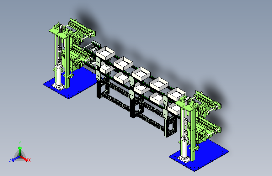 纸盒循环输送线设计