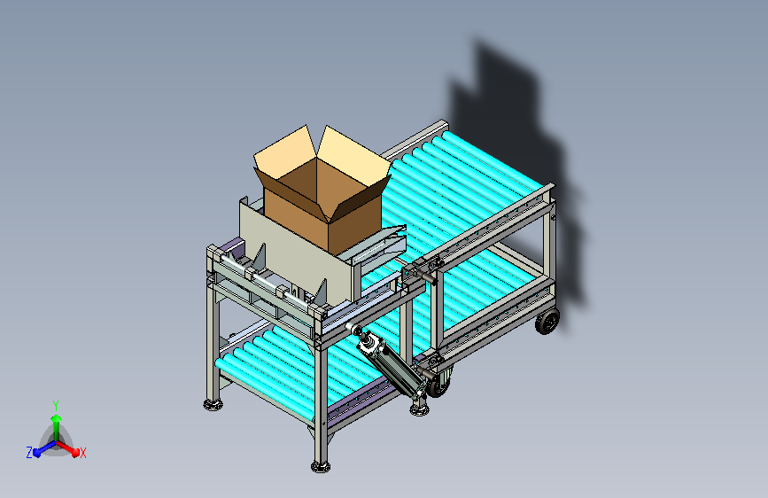 纸箱翻转翻转输送线设计