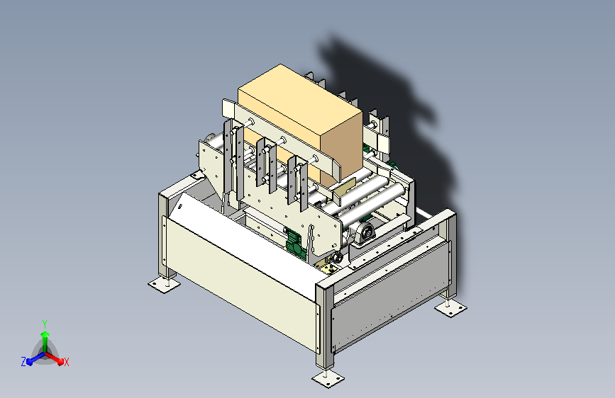 纸箱整形滚筒线