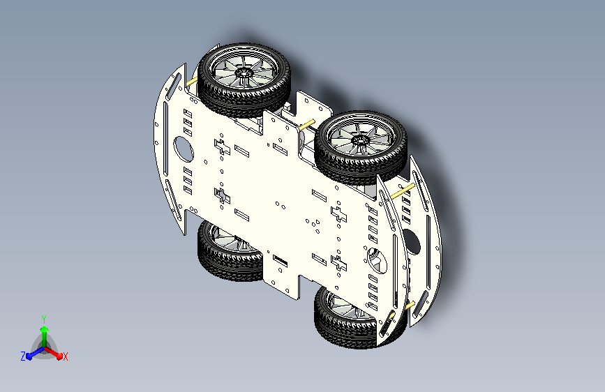 智能小车车架简易模型