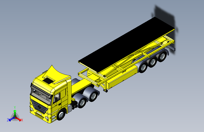 重型移动升高车三维设计