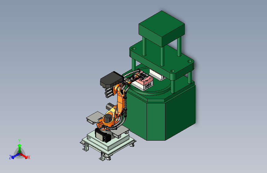 注塑机上下了取料设计