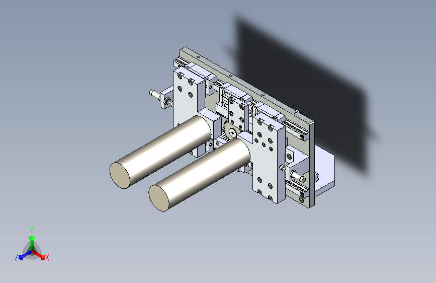 自动对向夹紧机构