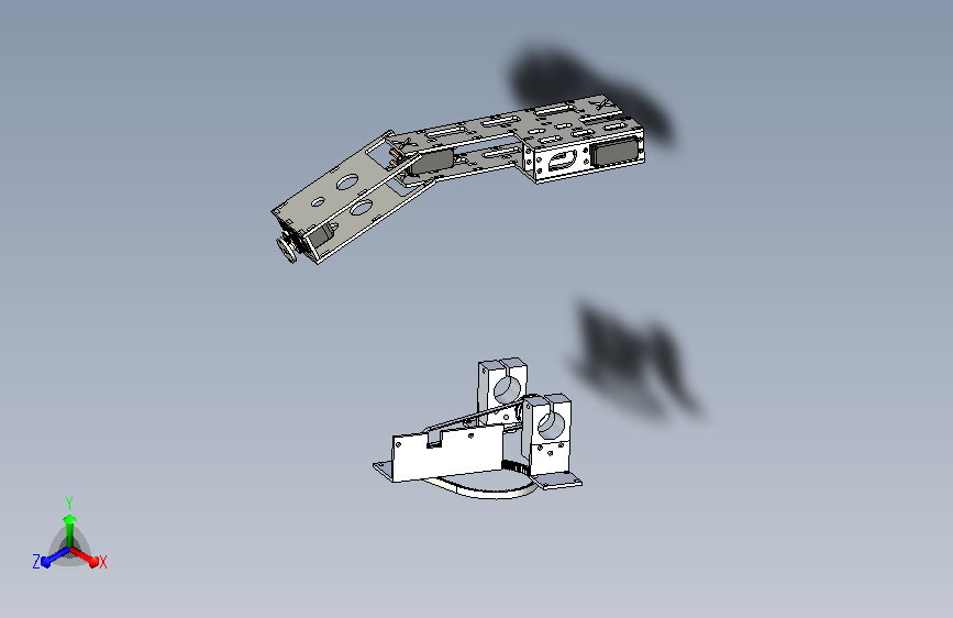 自制简易机械臂3D数模图纸