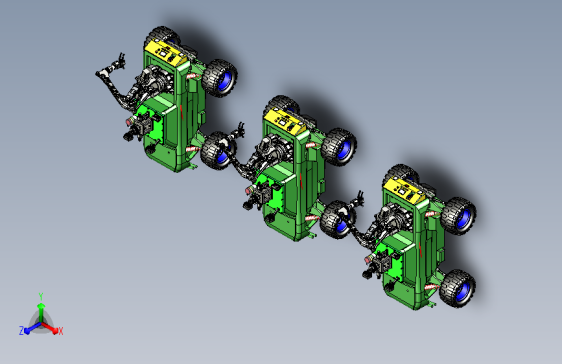 自主移动的复合越野玩具小车模型