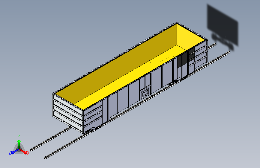 C80车模型（80吨级铝合金运煤敞车）