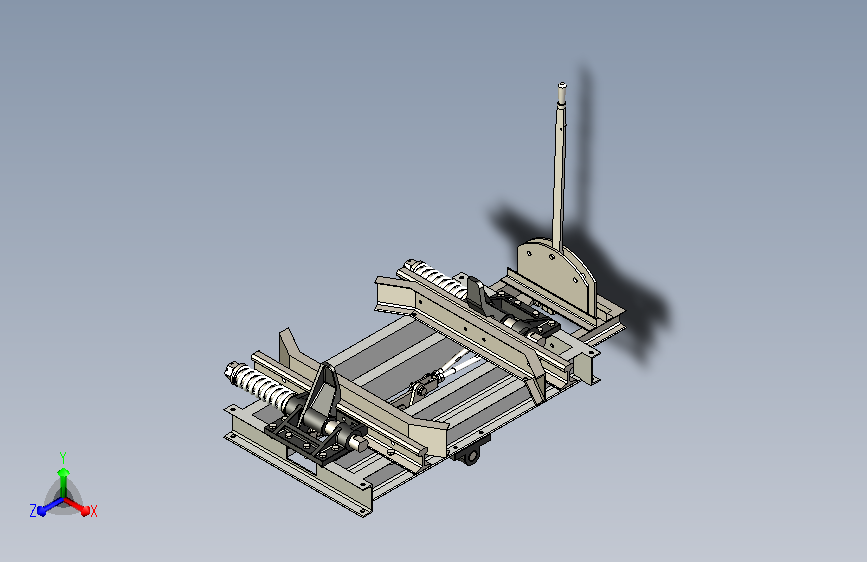 SolidWorks阻车器模型