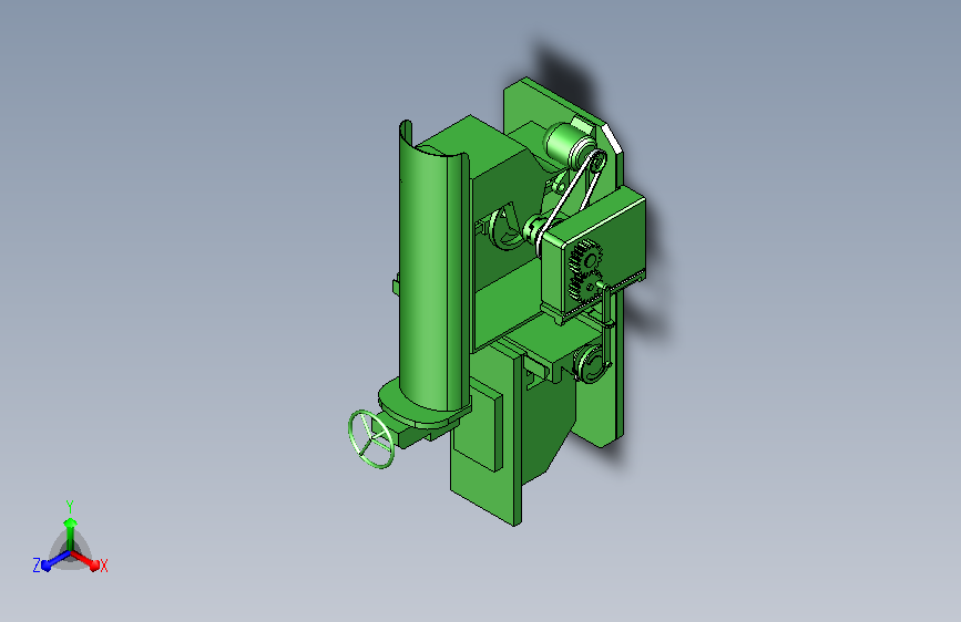 UG牛头刨床三维模型及机构原理运动仿真