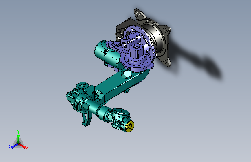 安川MH280II六轴关节可运动机器人模型