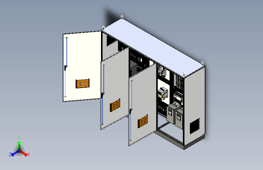 钣金柜630A、PLC软启动控制柜 71552