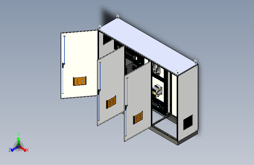 钣金柜刀开关软启动plc控制柜 71559
