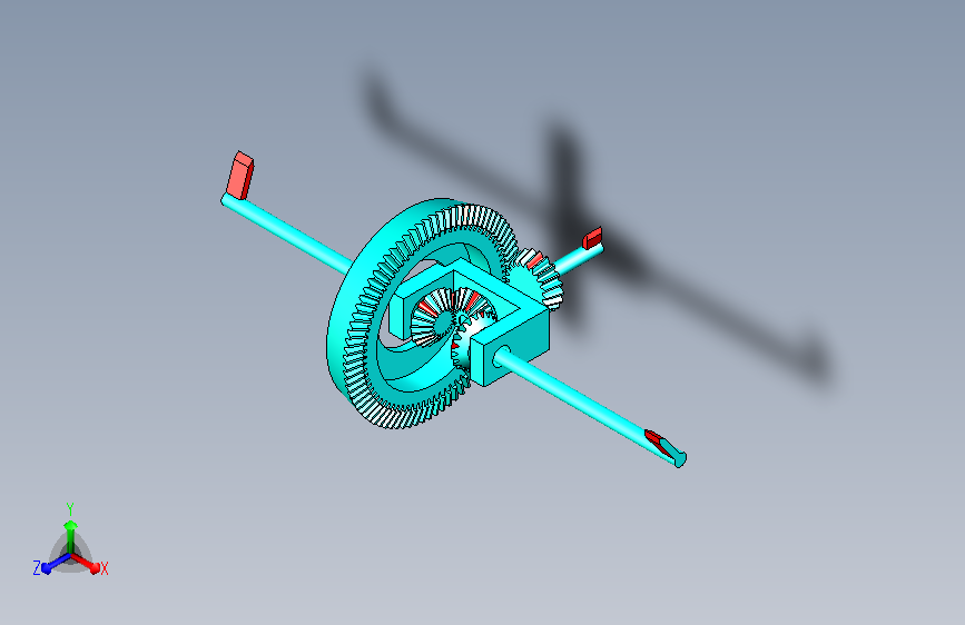 差速器机构仿真动画及角速度追踪