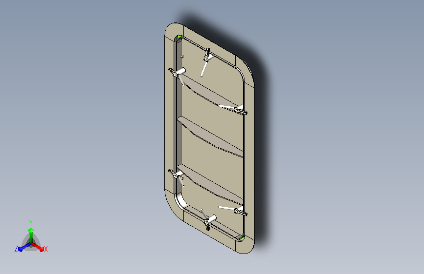 船用风雨密单扇钢质门-1675-AY