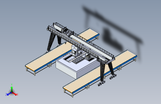 大型加工中心的铲斗镗孔模拟
