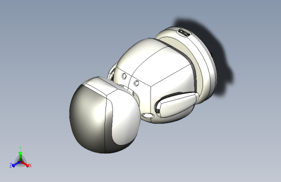 带有轮式移动底座的语音服务机器人