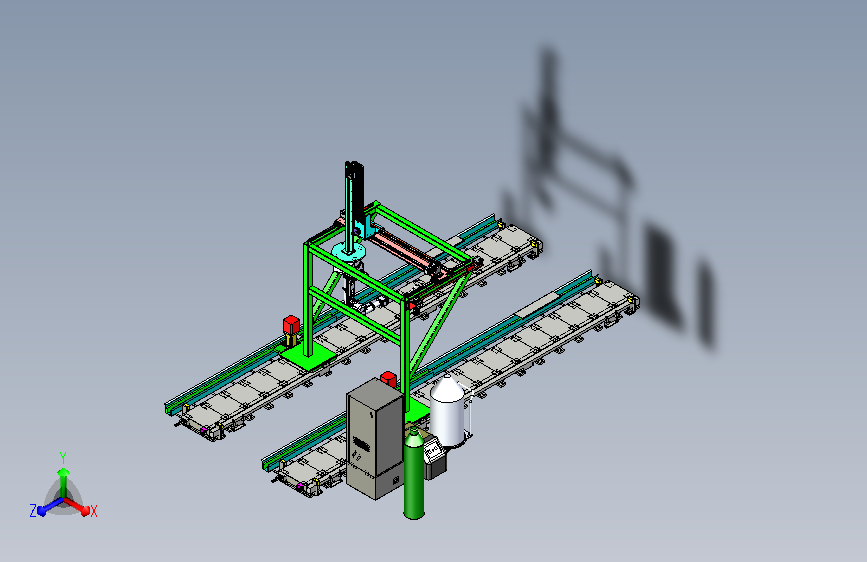 带有地轨与门架机构的焊接机械手