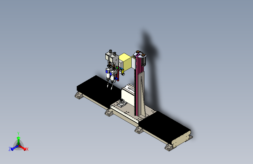 带有升降机构的多轴焊接机构