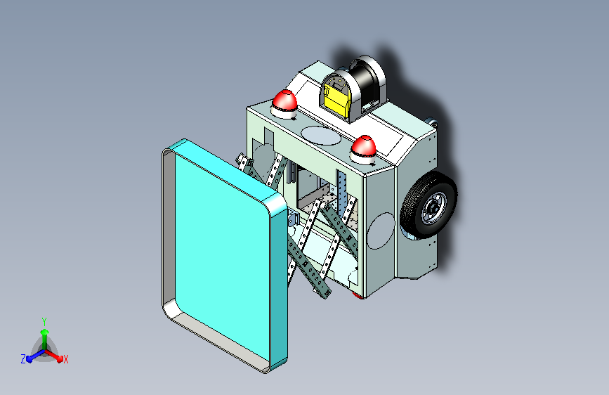 带有升降平台的智能小车