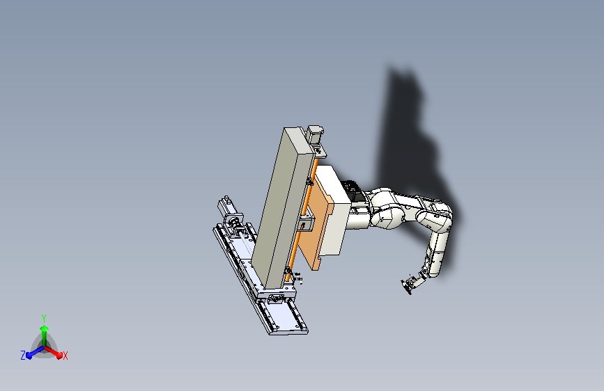 带有双轴移动导轨的取料机械手