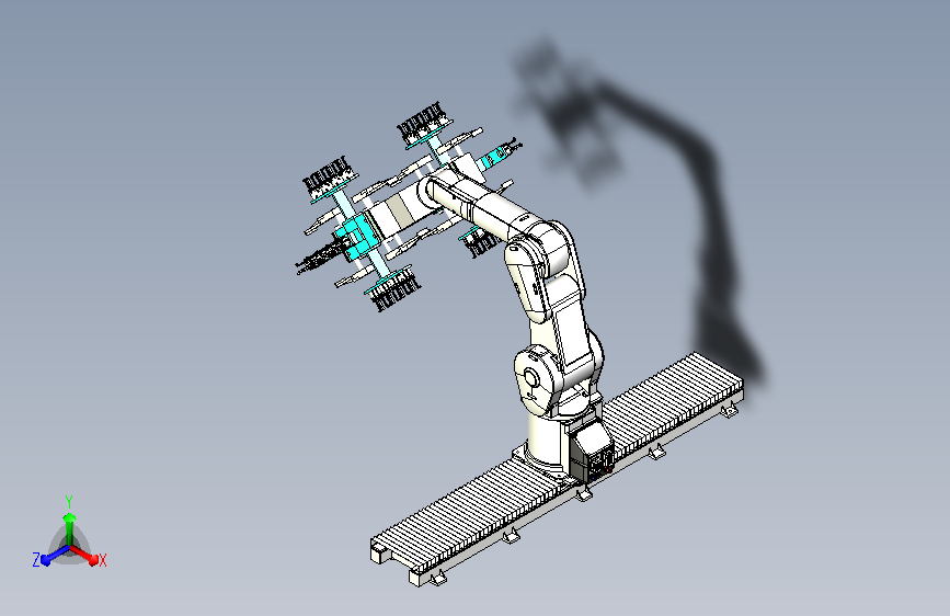 带有移动底盘的多功能抓取机械手