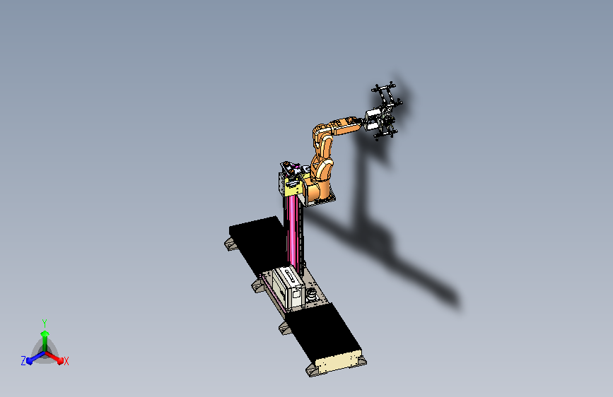 带有移动与升降机构的抓取机械手