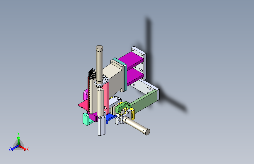 弹片直振送料分料机构