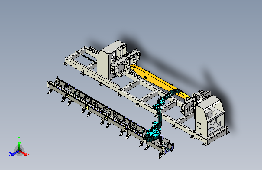 动臂的焊接变位机机构
