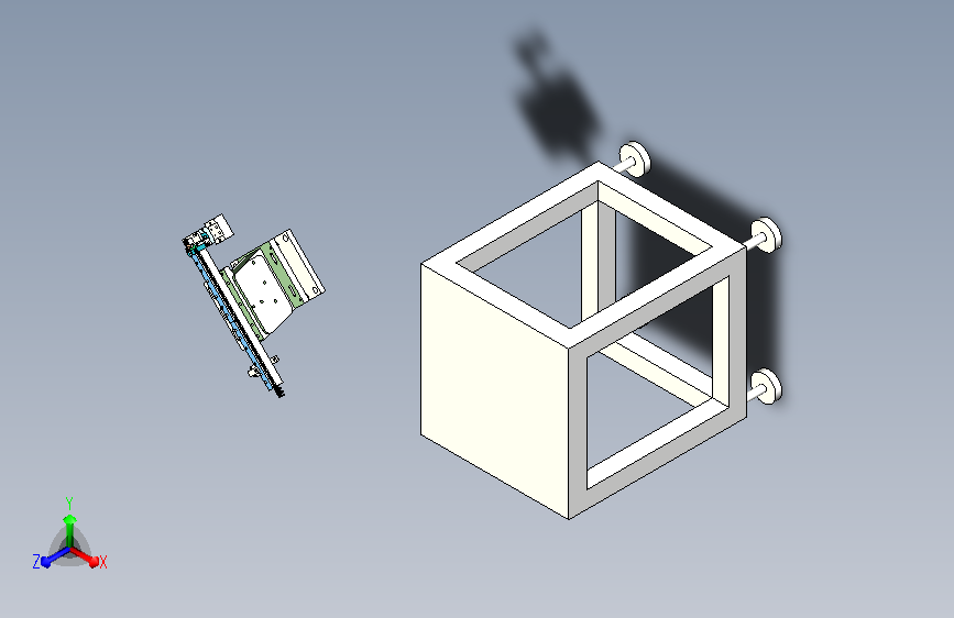 方形塑胶零件供料振动盘组件