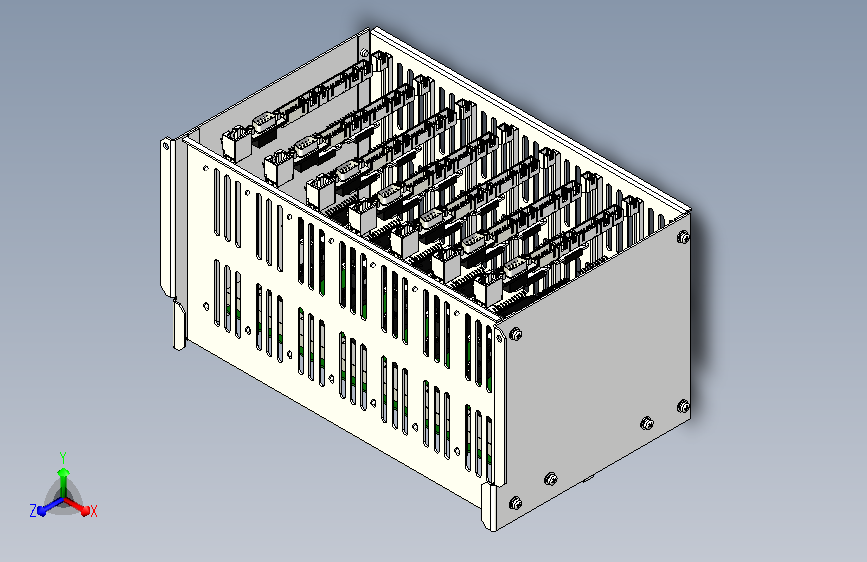 非常详尽的电路板箱装配体组件