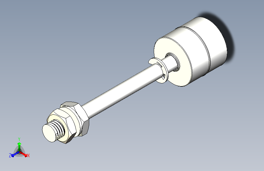 浮子液位开关（零部件+实物图）3D