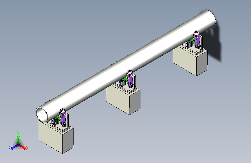 钢管检测夹持工装机构
