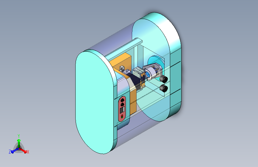 高精度镜片摩擦清洗机三维设计3D