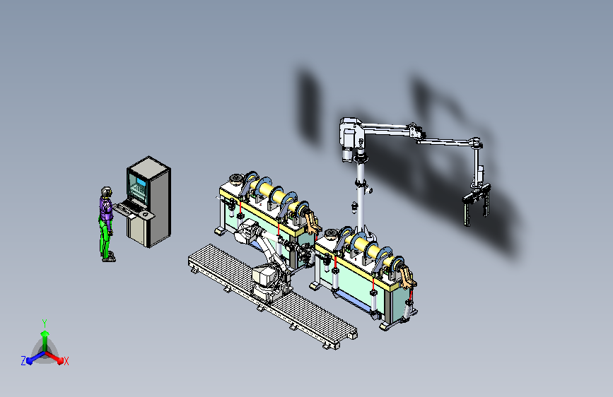 焊接气管的自动化视觉检测工位