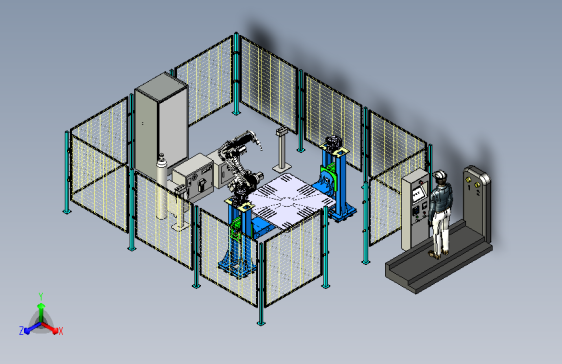 机器人焊接单元模型