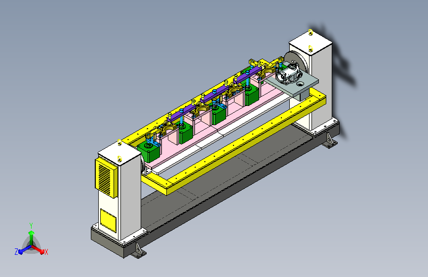 检测工装与变位机机构