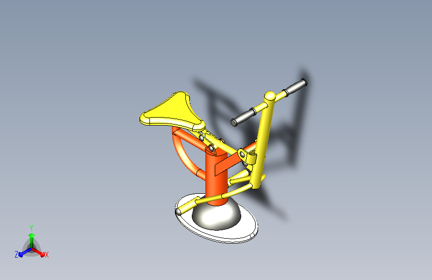 健身器材之机械单车训练仪